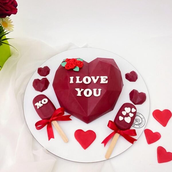 Valentine's Day Pinata Cake