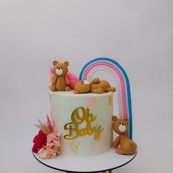 Bear Theme Cake, Whimsical Design, Perfect for Celebrations, Customizable Cake, Customer Favorite
