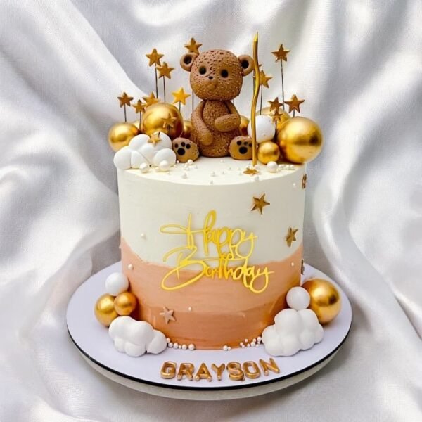 1st Birthday Teddy Cake