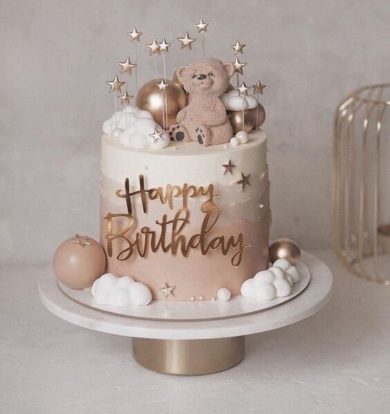 teddy-themed birthday cake, online order cake, best cake shop in Delhi, luxury cake, same-day delivery