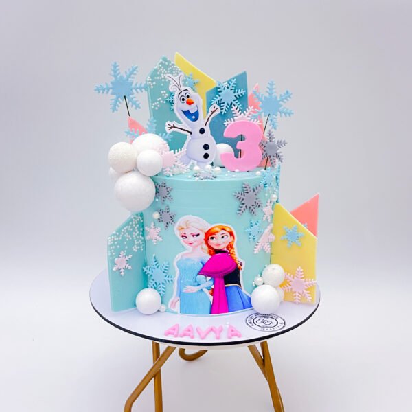 Frozen Theme 3rd Birthday Cake