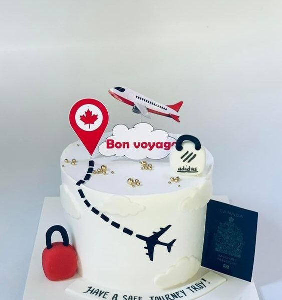 Tourist Theme Cake, Order Online Cake, Same-Day Delivery Cake, Cake for Travel Enthusiasts, Best Cake Shop