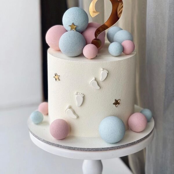 Velvet Look Baby Shower Cake, luxury cake, best cake shop in Delhi, baby shower cake designs, online order.