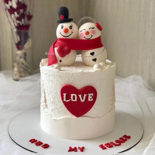 Best Christmas Cake decorated with festive theme for the holiday season.