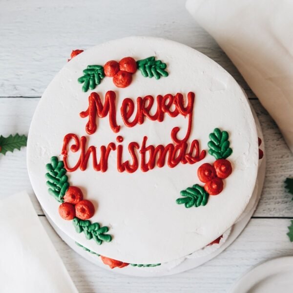 Christmas Cake, Christmas Theme Cream Cake, Custom Christmas Cake, Traditional Christmas Cake, Custom Cake Shop
