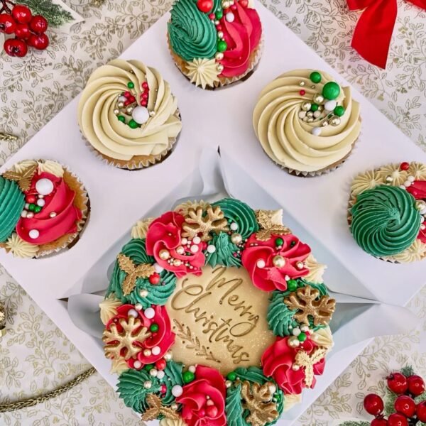 Christmas Cake, Eggless Christmas Cake, Custom Christmas Cake, Personalized Christmas Cake, Luxury Christmas Cake