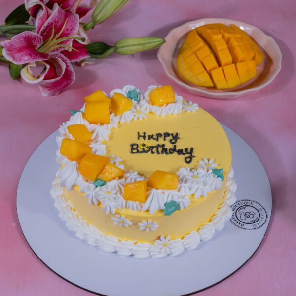 Mango Cake with Fresh Mango Topping