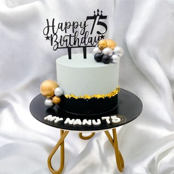 Elegant 75th Birthday Cake with premium design and rich flavors