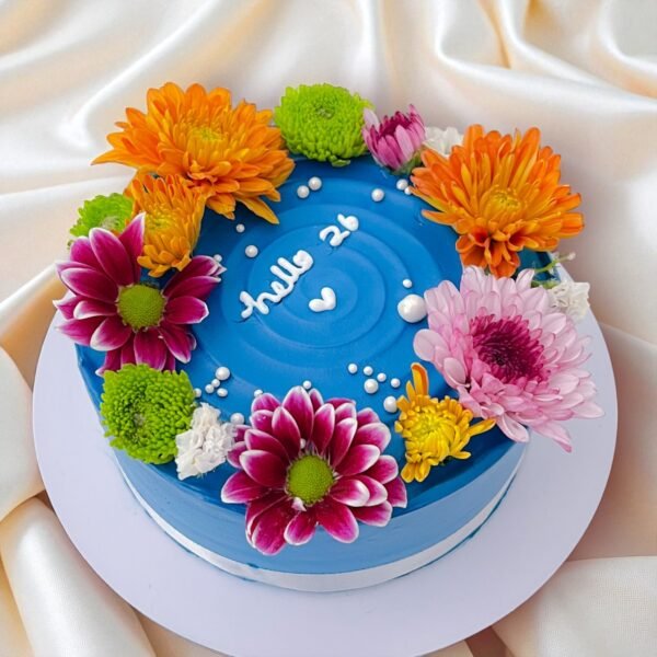 floral theme 26th Birthday Cake