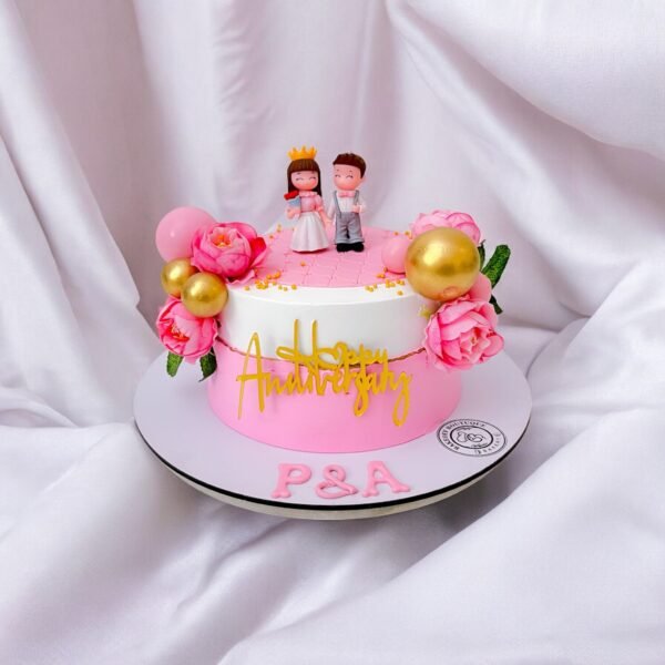 1st Anniversary Chocolate Truffle Cake with rich ganache layers and elegant chocolate topping