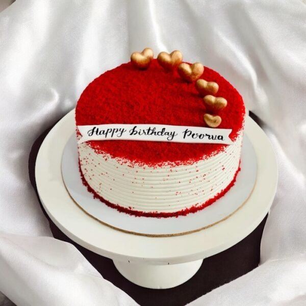Red Velvet Creamy Cake with cream cheese frosting – Best online cake delivery Delhi NCR
