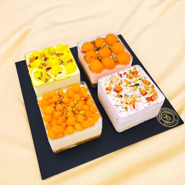 Assorted gourmet desserts in a beautifully packaged Dessert Box
