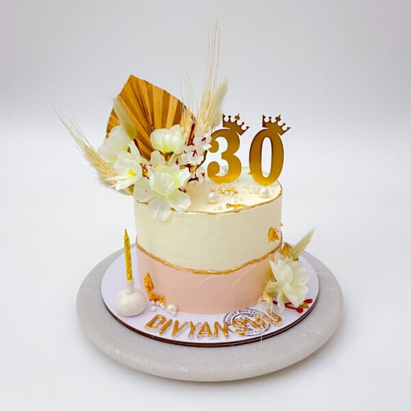 Chocolate Truffle 30th Birthday Cake with rich ganache layers and elegant design