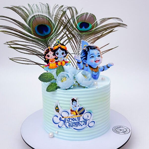 Krishna Janmashtami Cake – Fresh Eggless Cake for Janmastmi Celebration 2025