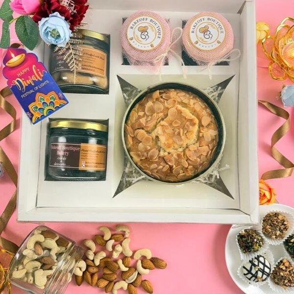 Pink Radiance Diwali Gift Box with luxury festive items for employees and family