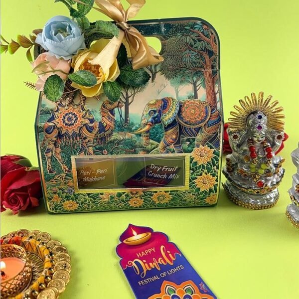 Daffodil Delight Diwali Gift Box with luxury festive items and elegant packaging