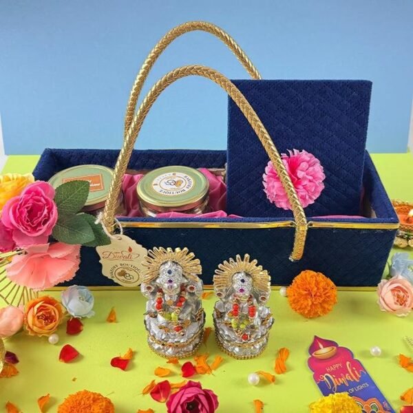 Treasure Basket Gift Hamper with luxury Diwali gift items for employees and family