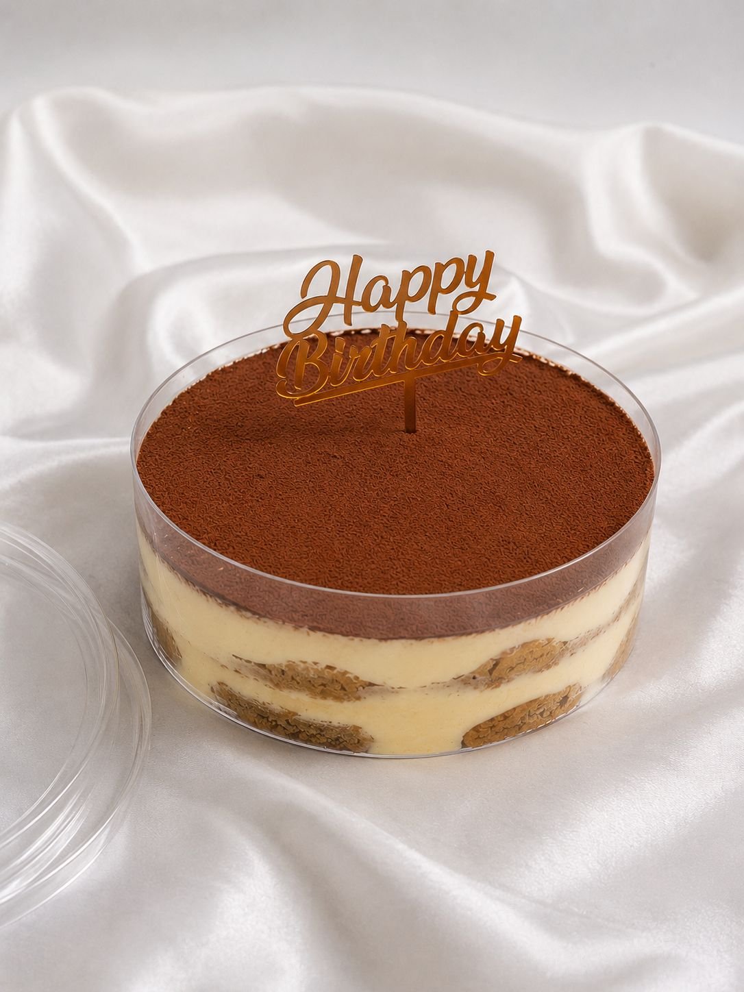 Midnight Tiramisu Cake with creamy coffee and chocolate layers
